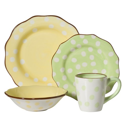 Paula Deen Dot Crazy 16-pc. Dinnerware Set