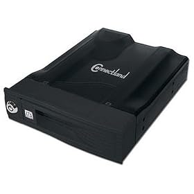 Connectland - MR-SATA-CNL-MRA-301 - Rack amovible avec Ventilateur pour Disque dur SATA 3,5'' en 5,25''