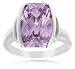 Sterling Silver Faceted Amethyst Ring