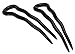 France Luxe Small Hair Pin Pair - Black