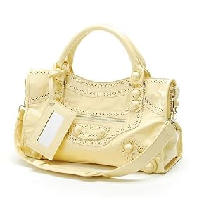 (Price/piece)Lovemauch Lady Fashional Yellow Faux Leather Handbag & Shoulder Bag, , Satchel Bag