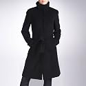 Phistic Women's Funnel Collar Cashmere Blend Coat