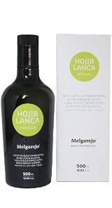 Melgarejo Hojiblanca Premium - Award Winning Cold Pressed EVOO Extra Virgin Olive Oil, 2012-2013 Harvest, 17-Ounce Glass bottle