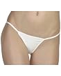 Bella Ladies Cotton/Spandex Bikini Thong Panties Underwear - White
