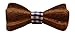 Men’s Classic Wooden Bow Tie, Handmade from African Wenge Wood, Dark Wood Finish