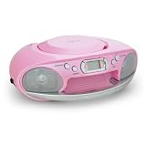from Akai Akai APRC6PK Portable Mini CD Player Stereo Radio AUX - Pink Model APRC6PK