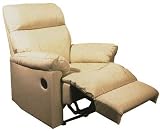 Review COASTER 7532BNE / Bone Multi Position Leather Recliner By Coaster Furniture