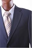 Men's Super 140's 100% Wool Single Breasted 2 Button Navy Pinstripe Dress Suit Flat Front***New for the Season!!!