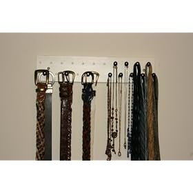 Belt & Tie and/or Necklace Rack Closet Organizer
