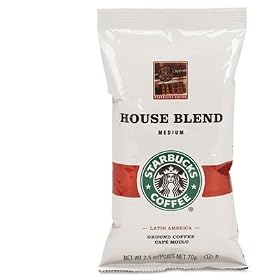 FIVE STAR DISTRIBUTORS, INC. Coffee, Regular House Blend, 2.5oz Bags, 18 Bags per Box by Starbucks