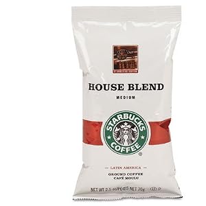 FIVE STAR DISTRIBUTORS, INC. Coffee, Regular House Blend, 2.5oz Bags, 18 Bags per Box by Starbucks