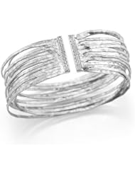 I. Reiss 14K Gold Cuff Bracelet, Set with Diamonds.