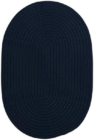 Boca Raton Polypropylene Braided Round Rug, 6-Feet, Navy