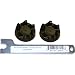 2 x KitchenAid blender black rubber coupler coupling clutch gear 9704230 + 1 x Spindle Spanner removal tool