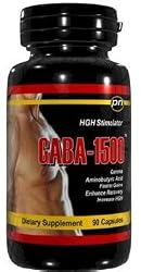 GABA-1500 - 90 Capsules 1500mg GABA Gamma Aminobutyric Acid Amino Acid as a Neurotransmitter