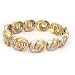 14K 2-Tone Diamond Swirl Bracelet by Morris & David