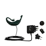 International Wall / AC Charger for the Jabra BT250v - Gomadic Brand w/ TipExchange Technology