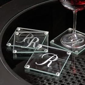 Click here to buy Personalized Glass Coasters (Set of 4).