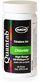 Hach 2751340 Chloride QuanTab&reg; Test Strips, 300-6000 mg/L