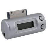 Eforcity All Channel iPod FM Transmitter w/ 12v Car Charger, Silver