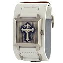 Fender Midsize Gothic Rock Silver Cross Watch #FW051376SW