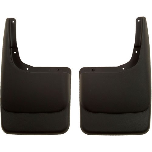 Husky Liners HUS-57601: Mud Flaps, Custom Molded, Rear, Thermoplastic, Black, Ford, F-150, Pair