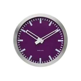 Karlsson Wall Clock Colour Splash, Mini, Purple