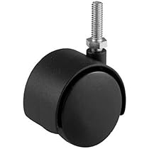 Shepherd Hardware 9733 2-Inch Office Chair Caster Wheel, 5/16-Inch Threaded Stem Diameter, 75-lb Load Capacity
