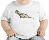 Floral narwhal オーガニックベビーTシャツ 12 - 18 Months