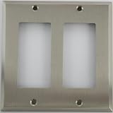 Satin Nickel 2 Gang GFI Wall Plate