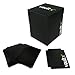 Vault X Deck Box and 150 Black Card Sleeves - Large Size for 120+ Sleeved Cards - PVC Free Card Holder for TCG (Large + 150)