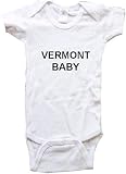 VERMONT BABY - State Series - White, Blue or Pink Onesie / Baby T-shirt