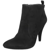 Nine West Women's Thelineup Ankle Boot,Black Suede,10 M US