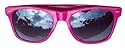 Sonnenbrille 80s Retro Brille Wayfarer Style neon pink