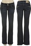 JOLT Stretch Flare Jeans W/ Wide Waistband [T242STVL], KH (Khaki) Stitch