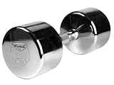 York Barbell 50 lb Professional Chrome Dumbbells with Ergo-grip Handles /Pair