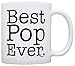 ThisWear Father's Day Gift for Grandpa Best Pop Ever Gift 11oz Ceramic Coffee Mug with Handle