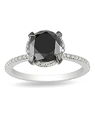 10k White Gold White and Black Accent Diamond Ring (2.752 Cttw, G-H Color, I2-I3 Clarity)