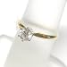 14K Two-Tone Gold Diamond Solitaire Ring - 0.66 Ct.