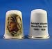 Porcelain China Collectable Thimble - Rudolph Valentino Silent Film Actor