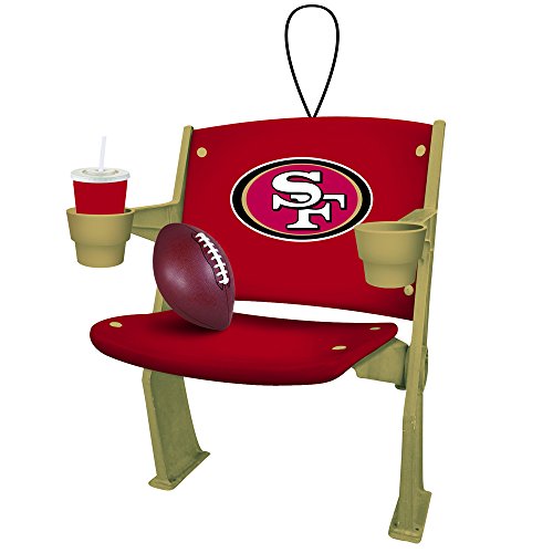 San Francisco 49ers Official NFL 4 inch x 3 inch Stadium Seat Ornament