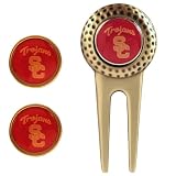 USC Trojans NCAA Golf Divot Tool & Ball Marker Set ~ aminco
