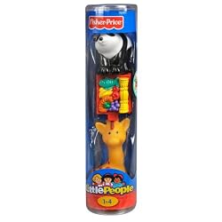 Fisher-Price Little People Zoo Animals in Tube Giraffe and Panda