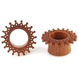 Evolatree - Fractal Sun - Gauge Earrings - Plugs (See Size Options)