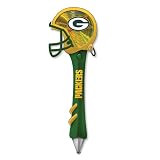 Pack of 2 NFL Green Bay Packers Light-Up Mirrored Football Helmet Office Pens 6"