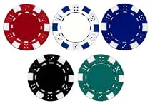 1500 Poker Chips with 6 Dealer Buttons, 2 Decks of Playing Cards and 5 Cut Cards (Carrying Case Not Included).
