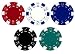 1500 Poker Chips with 6 Dealer Buttons, 2 Decks of Playing Cards and 5 Cut Cards (Carrying Case Not Included).