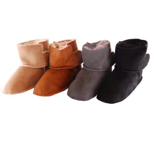 original smileBaby Premium Baby Lammfellschuhe / Fellschuhe / Krabbelschuhe - hält die Füße Ihres Baby optimal warm