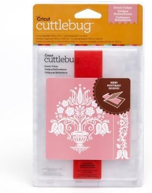 Cricut Cuttlebug A2 Embossing Folder and Border for Scrapbooking, Dutch Tulips by Cricut Cuttlebug