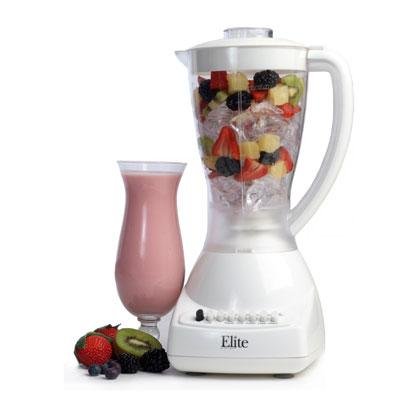 Maxi-Matic EBL-1000 Elite Cuisine 450-Watt 10-Speed Blender with 48-Ounce Clear Plastic Jar, White Maxi-Matic EBL-1000 Elite Cuisine 450-Watt 10-Speed Blender with 48-Ounce Clear Plastic Jar, White
